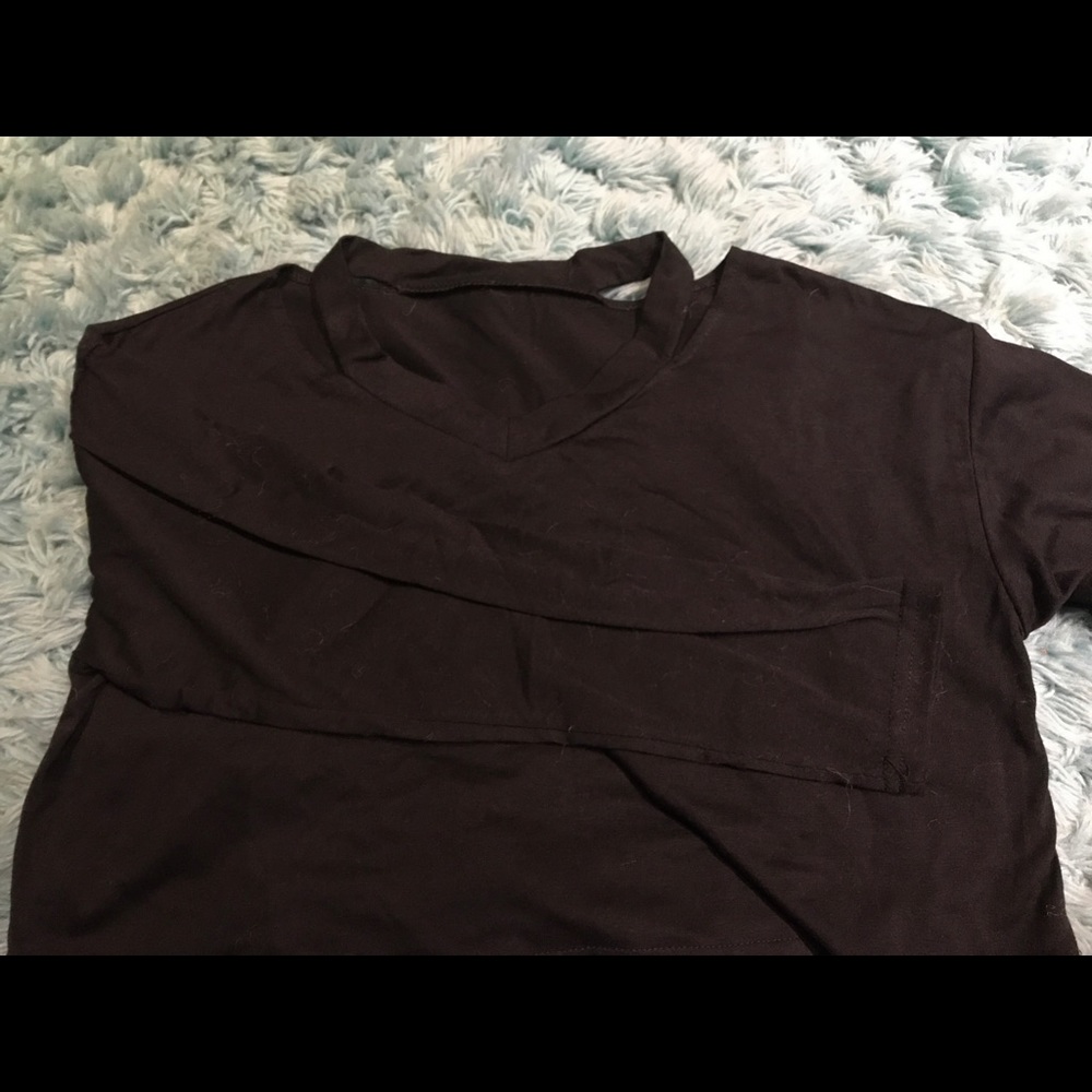 Vintage long sleeve crop top